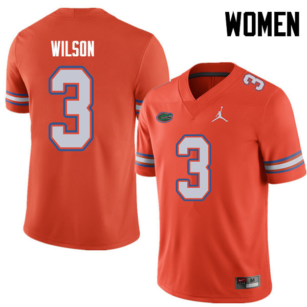 Jordan Brand Women #3 Marco Wilson Florida Gators College Football Jerseys Sale-Orange - Click Image to Close